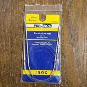 Perl Inox Rundstricknadel Circular Knitting Needles 3mm 50 cm